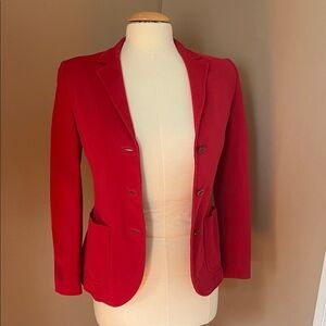 Prada Red Women's Tailored Blazer Jacket